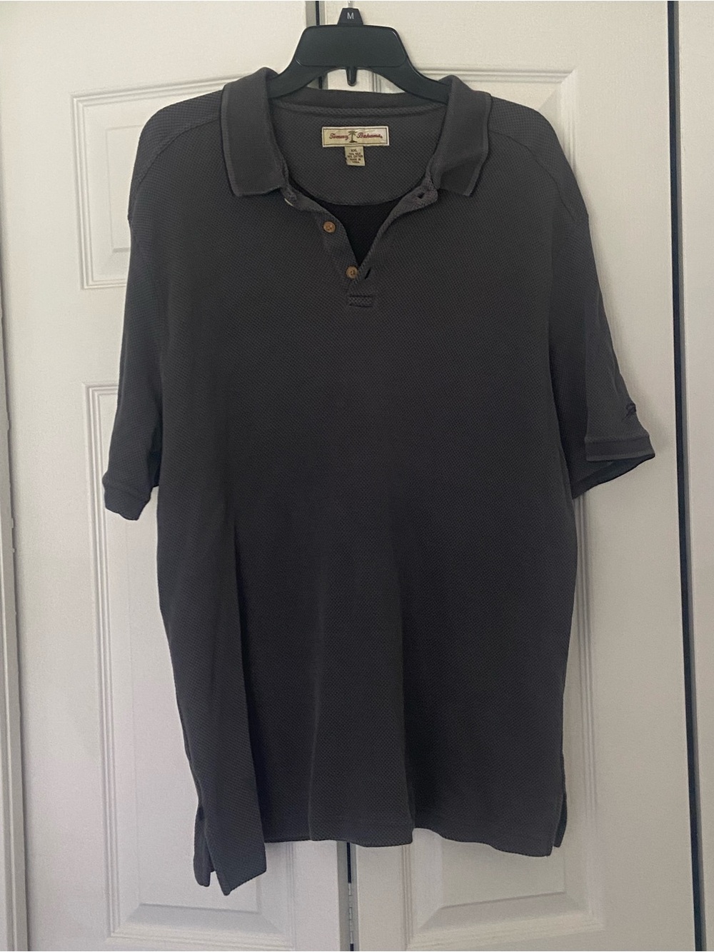 Tommy Bahama Men’s Charcoal Gray Short-Sleeve Polo